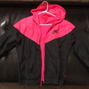 hot pink nike windbreaker